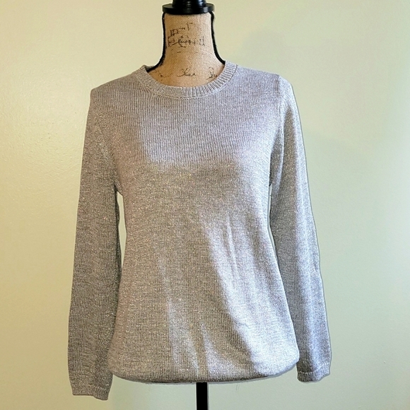 J. Jill Sweaters - J. Jill silver S sweater